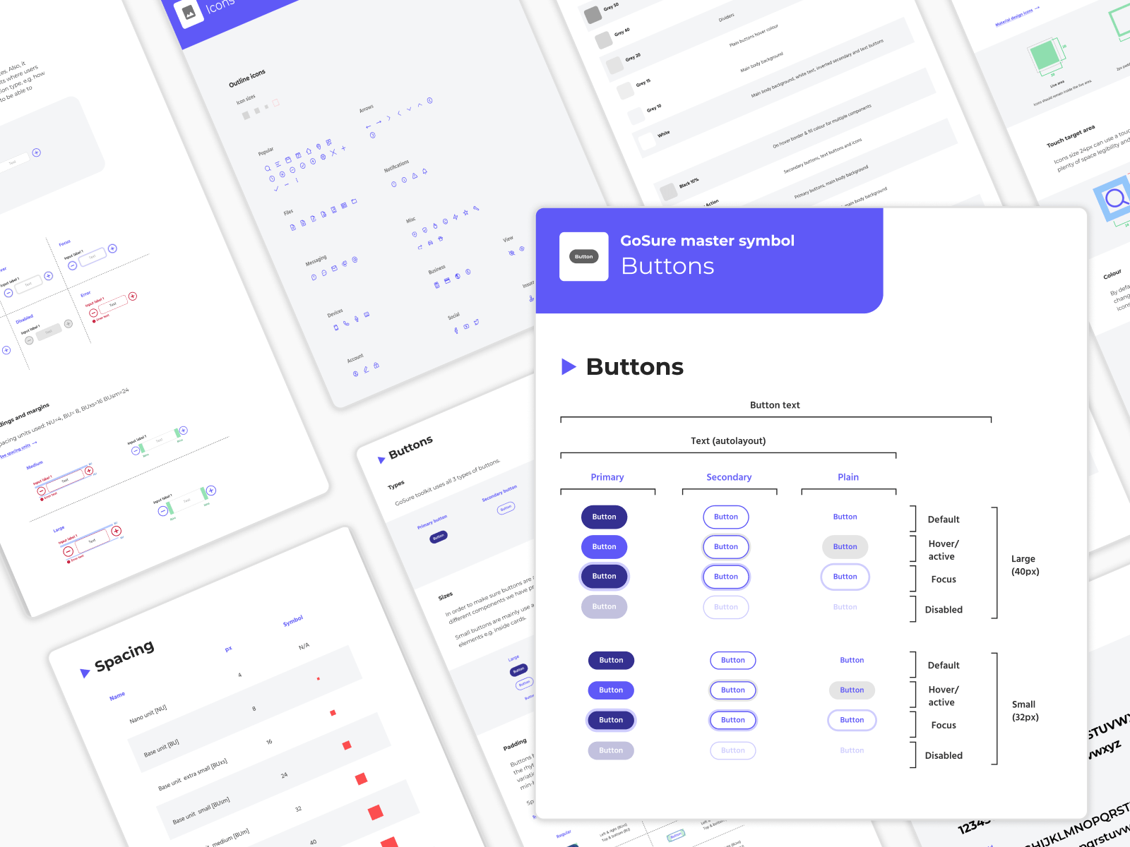 Design system UI components and guidelines
