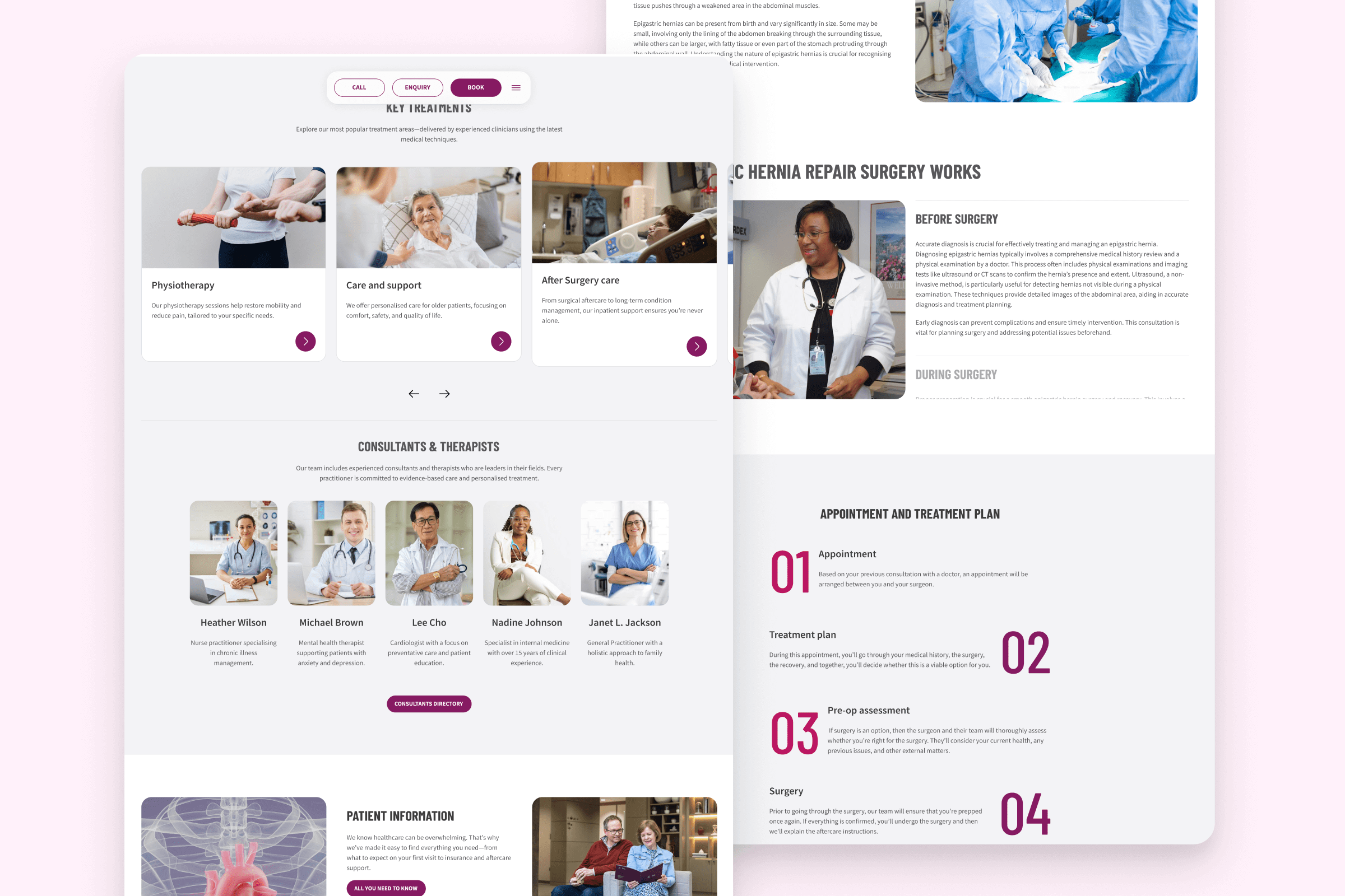 Desktop pages showing comprehensive design system implementation across OSD website